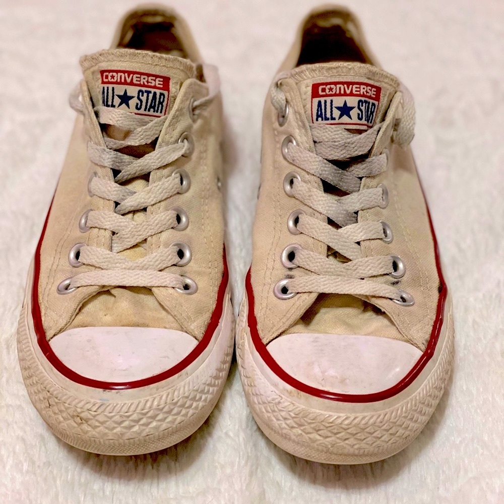 White Low Top Converse